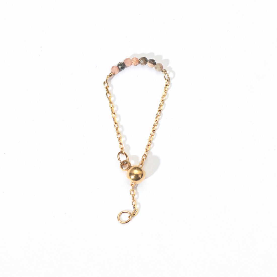Jovie Adjustable Ring | Rhodochrosite