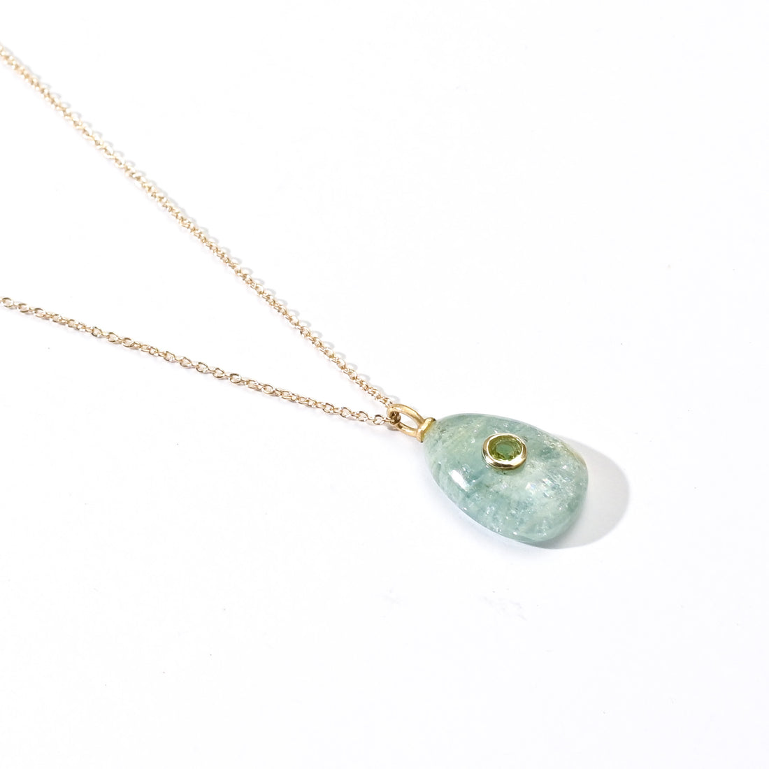 Erin 11.5 carat Aquamarine with Peridot (S925)