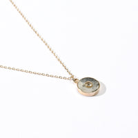 Theia Coin 6.5 carat Rutilated Quartz with White Topaz (S925)