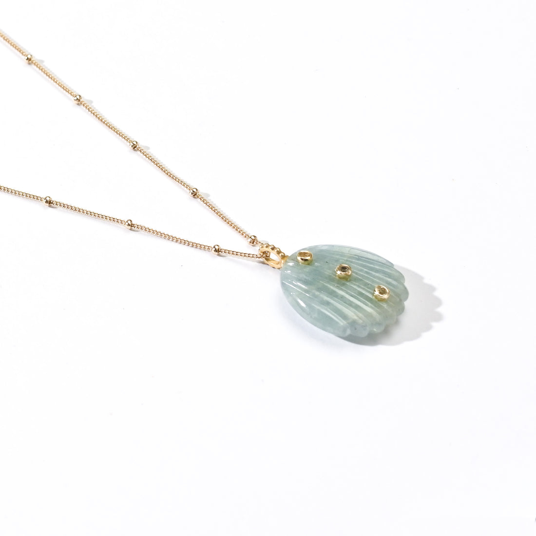 Belle Mermaid 23 carat Aquamarine with White Topaz (S925)