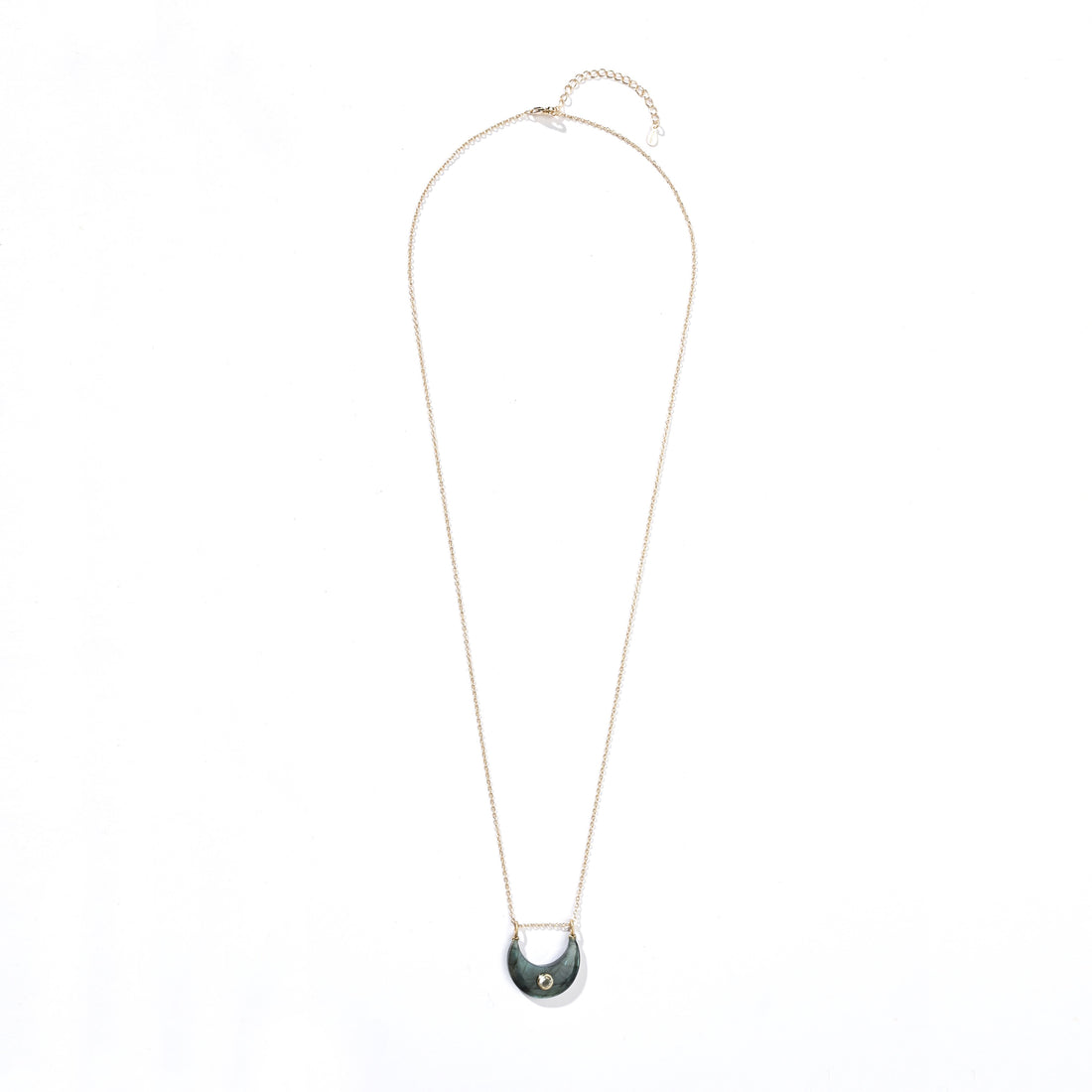 Luna Moon 16.5 carat Labradorite with White Topaz (S925)