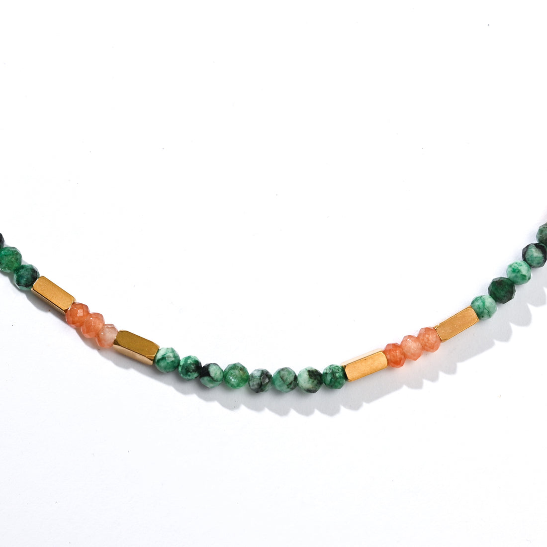 Aanya Green Labradorite+Sunstone Necklace