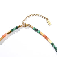 Aanya Green Labradorite+Sunstone Necklace
