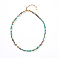 Veda Amazonite+Brown Chalcedony Necklace