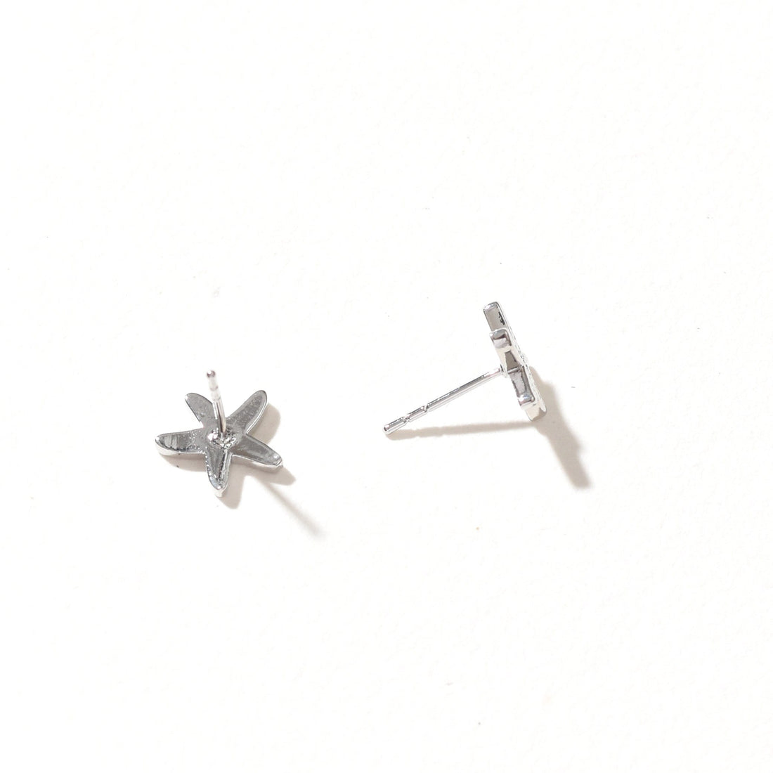 Peach Starfish Stud | Silver