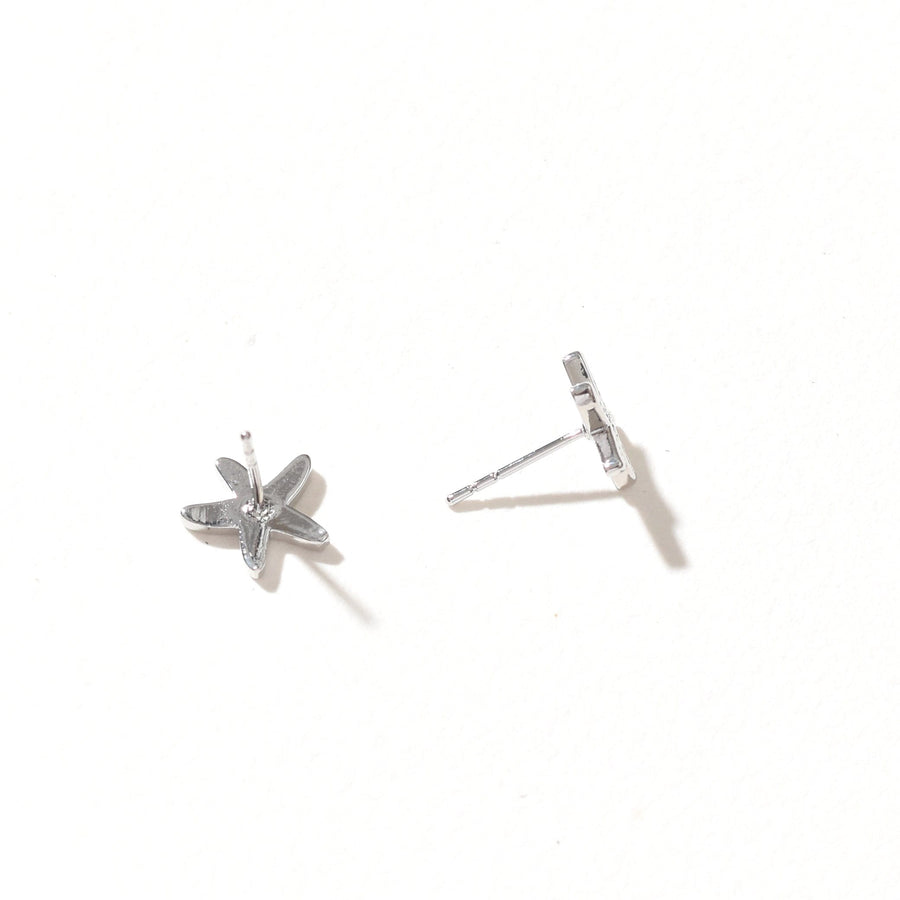 Peach Starfish Stud | Silver