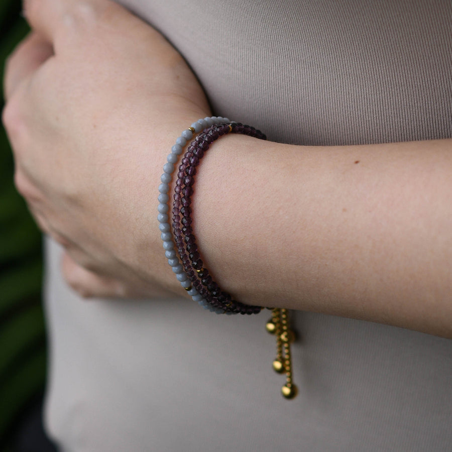 Cammy Beaded Bracelet | Purple Haze
