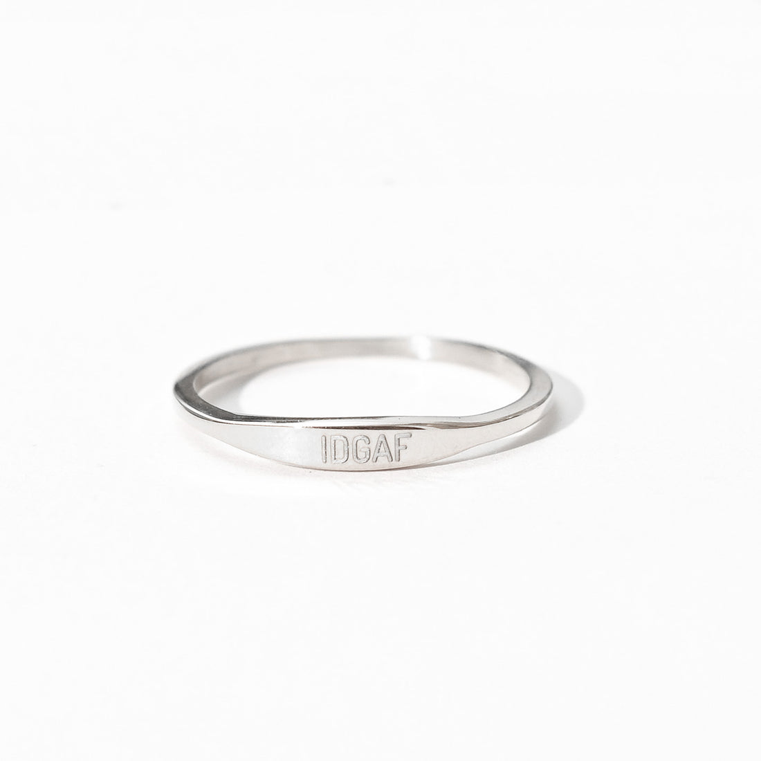 IDGAF Ring | Silver