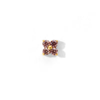 Sweet Orkid Flatback Earring | Mauve Gold
