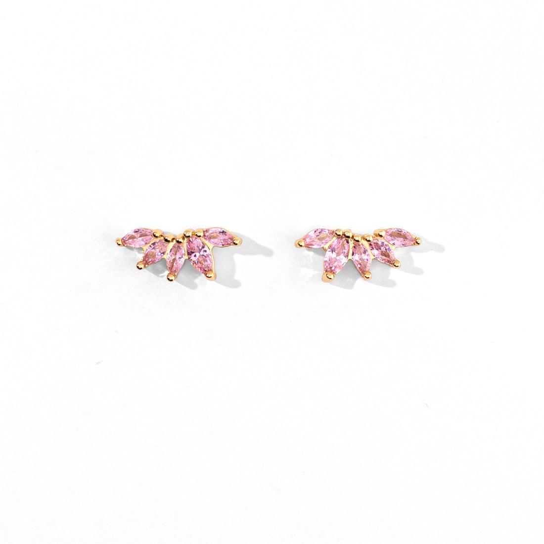 Inda Studs | Gold Pink