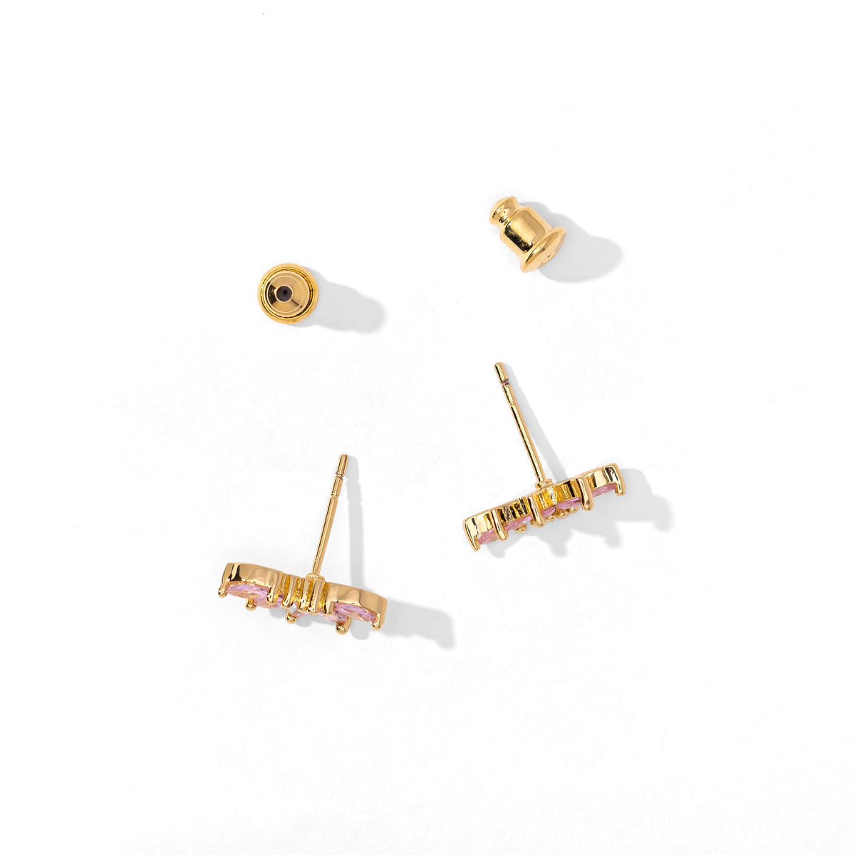 Inda Studs | Gold Pink