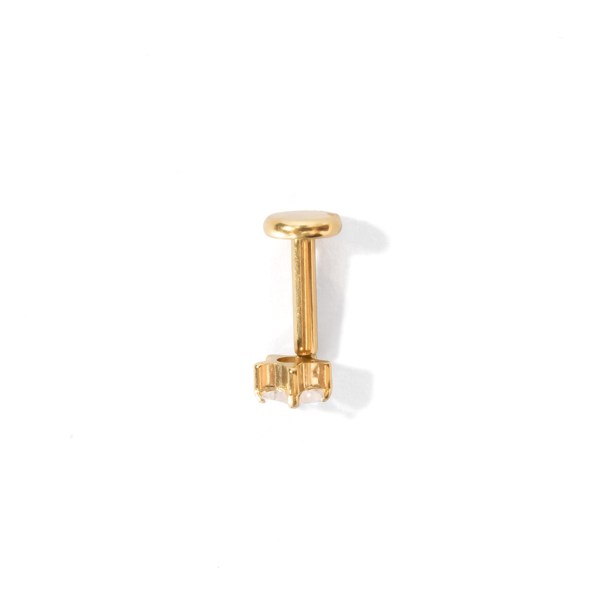 Nova Star Flatback Earring | Rainbow Gold