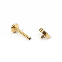 Mei Flower Bud Flatback Earring | Clear Gold