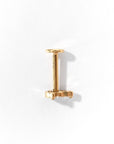 Mei Flower Bud Flatback Earring | Clear Gold
