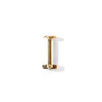 Meadow Flower Flatback Earring | Black Gold
