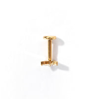 Fifi Butterfly Flatback Earring | Clear Gold