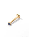 Chelle Mini 2mm Flatback Earring |Sapphire Gold