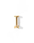 Sweet Orkid Flatback Earring | Clear Gold