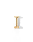 Sweet Orkid Flatback Earring | Nude Gold
