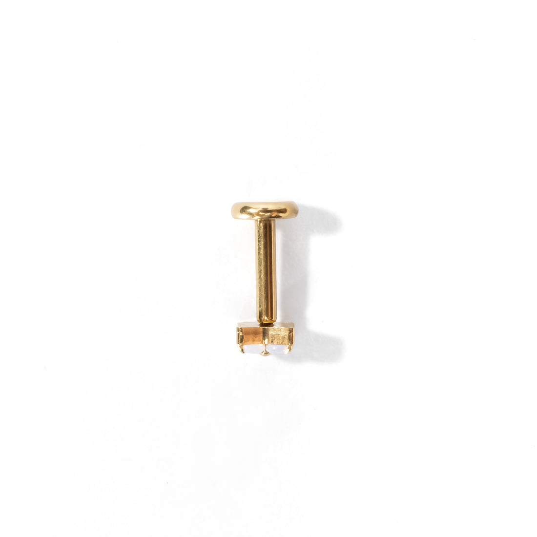 Sweet Orkid Flatback Earring | Opalite Gold