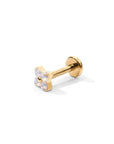 Sweet Orkid Flatback Earring | Opalite Gold