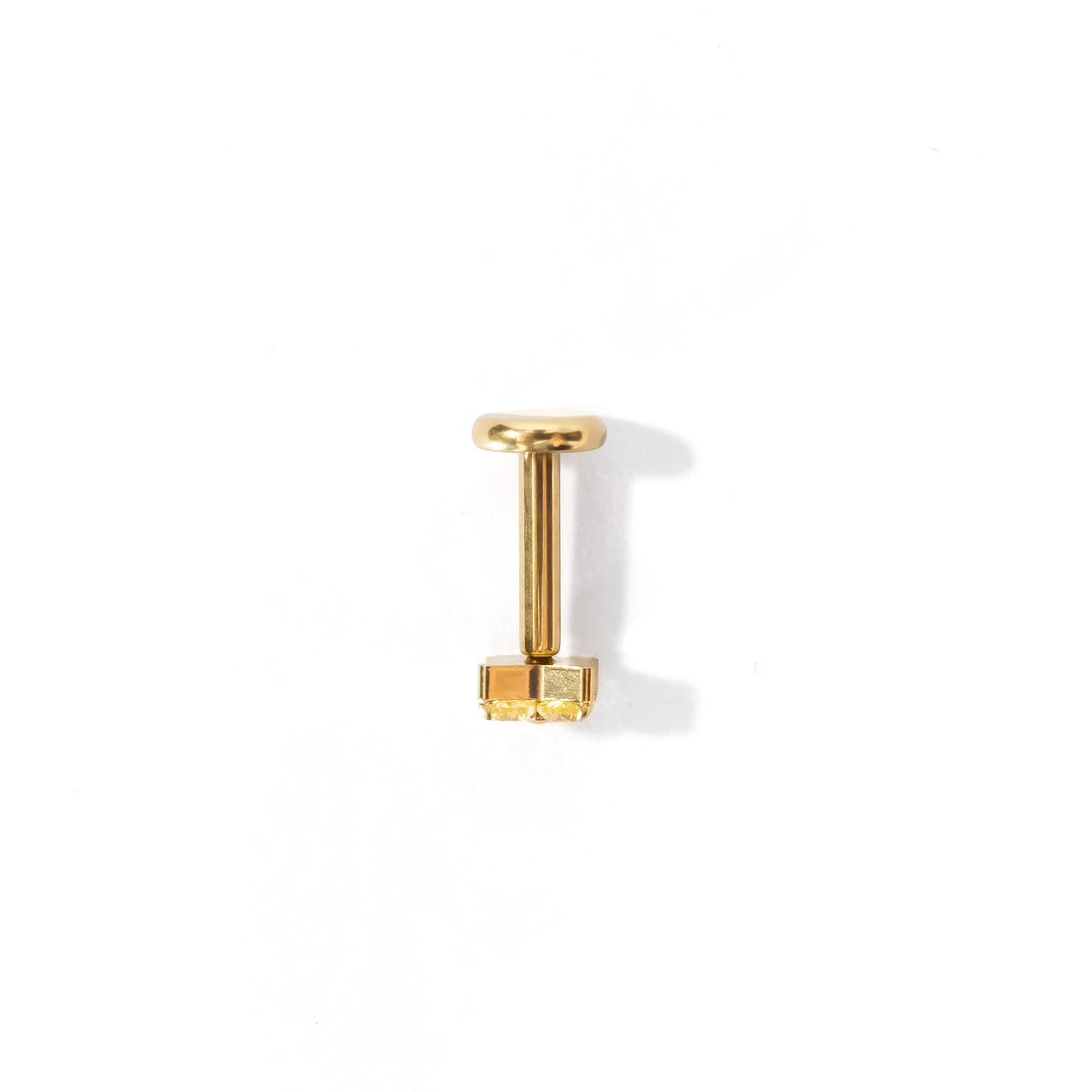 Sweet Orkid Flatback Earring | Yellow Gold
