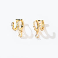 Gia Double Hoops | Gold