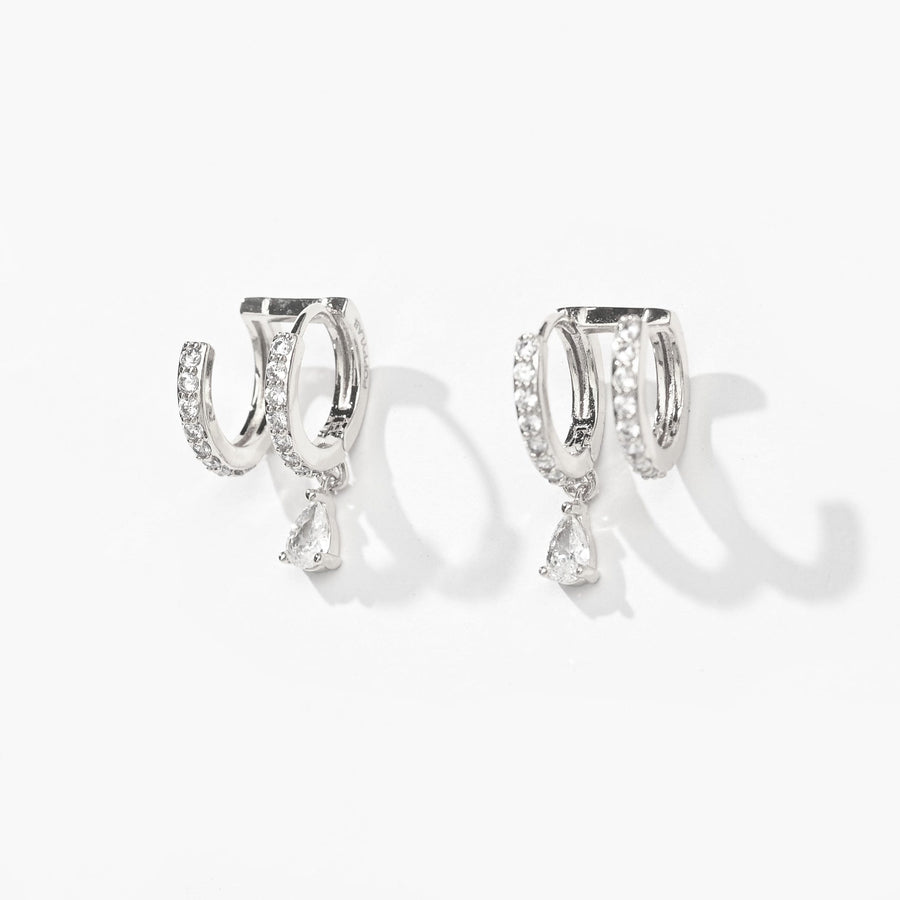 Gia Double Hoops | Silver