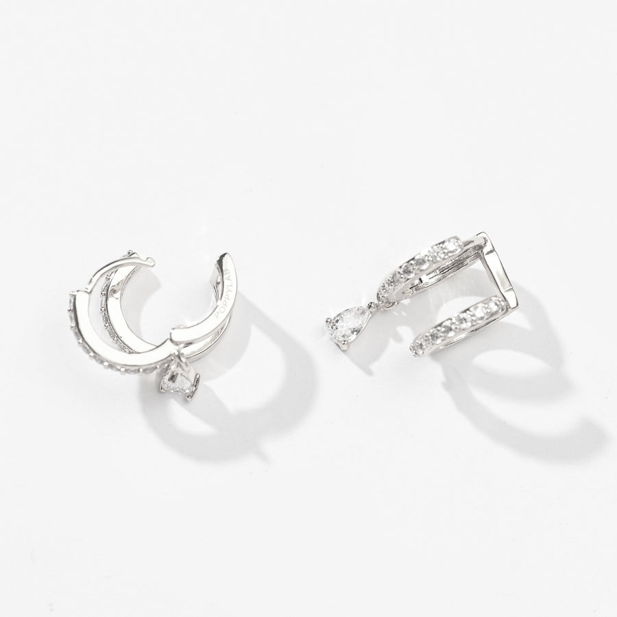 Gia Double Hoops | Silver