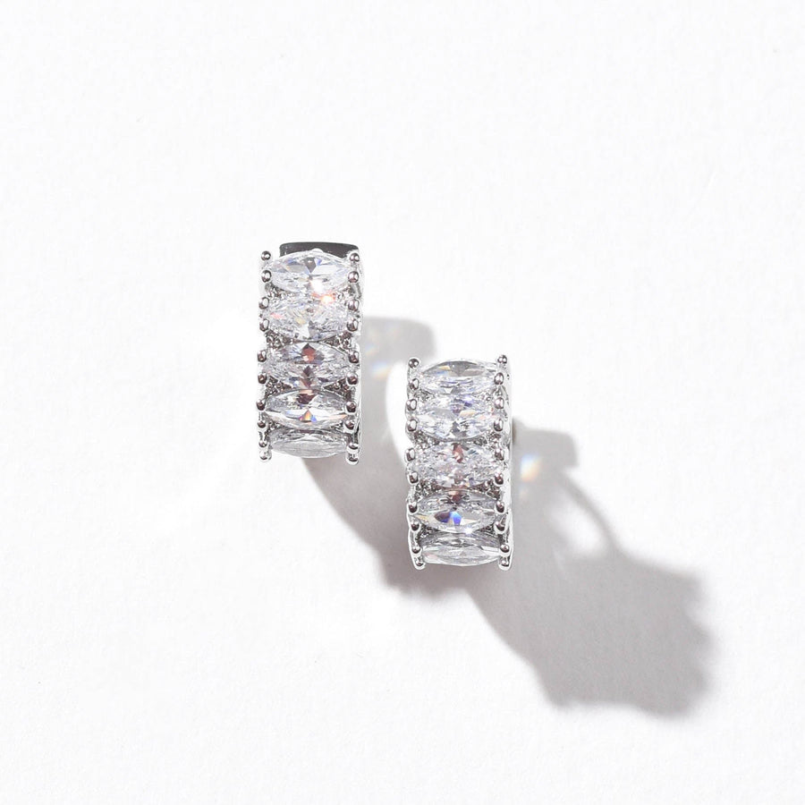 Jada Hoops | Clear Platinum