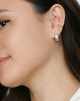 Jada Hoops | Clear Platinum