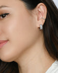 Jada Hoops | Clear Platinum
