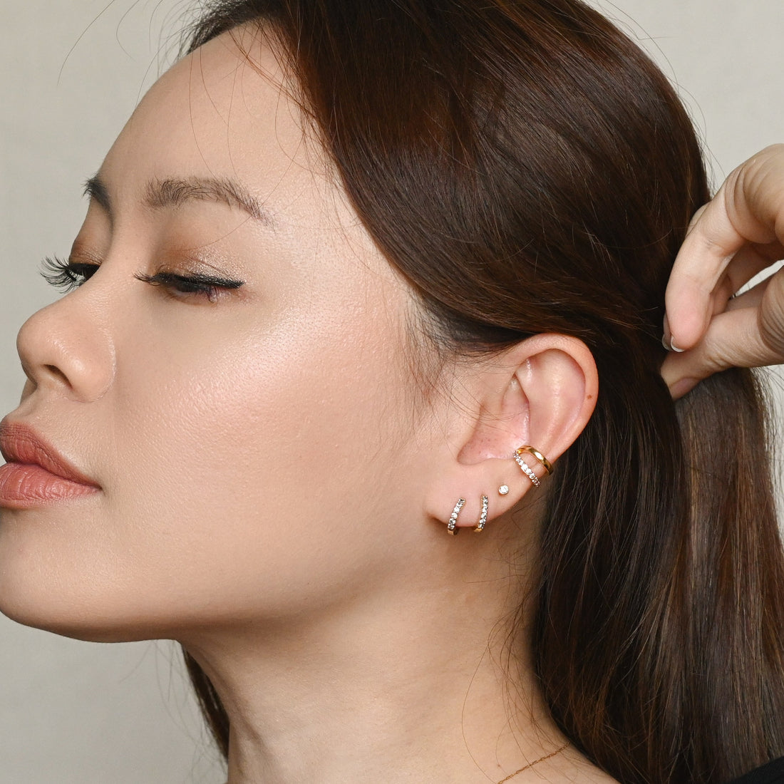 Drea Mini Huggies | Sea Blue Gold