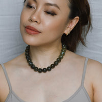 Michelle Giant Labradorite Choker | Charm Clasp