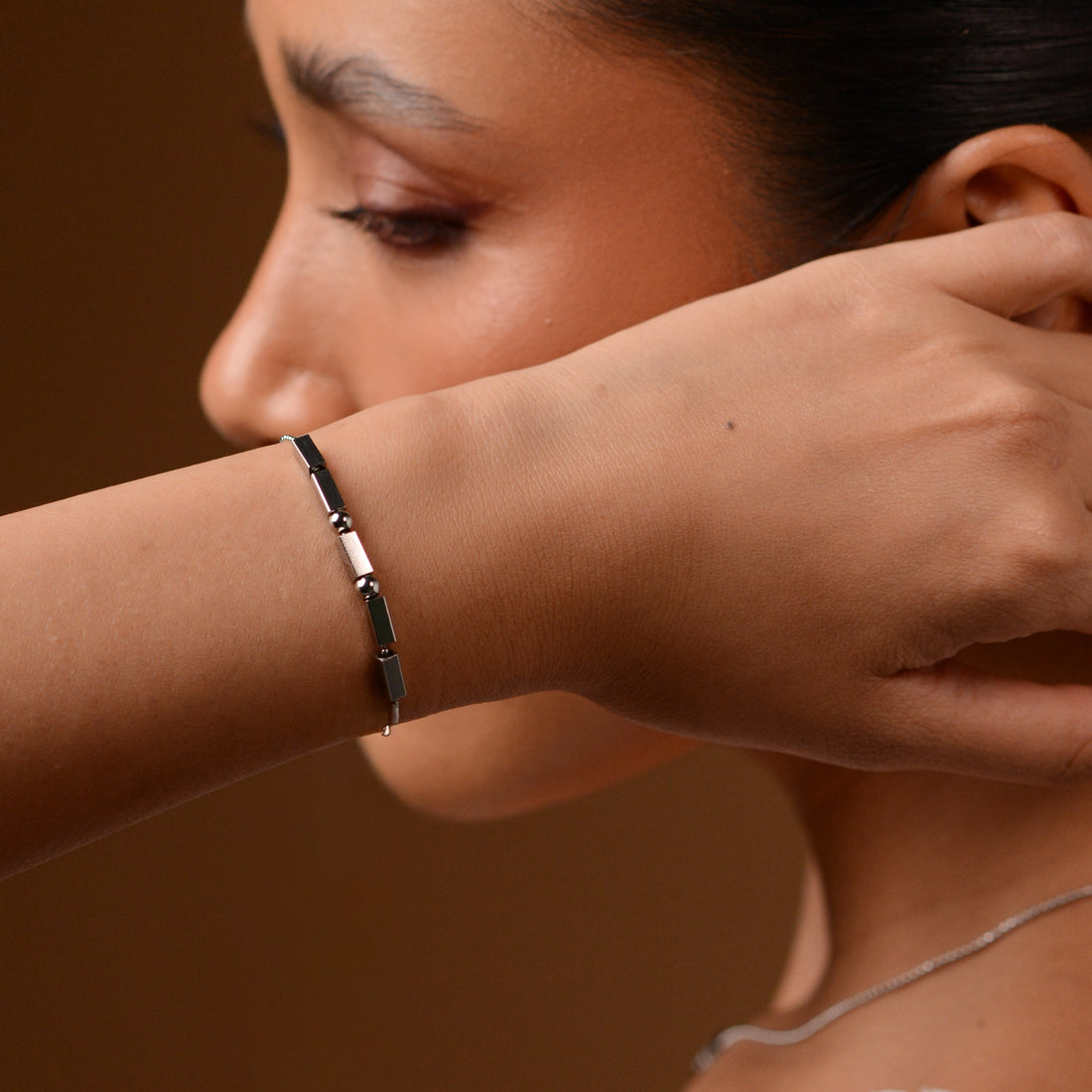 Morse Code Bracelet | Silver