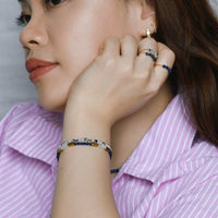 Marina Bracelet in Lapis Lazuli+Chalcedony