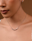 Morse Code Necklace | Silver