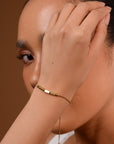 Morse Code Bracelet | Gold