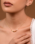 Morse Code Necklace | Gold