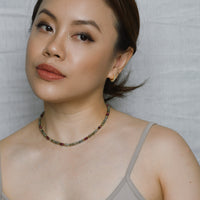 Cosmia Labradorite+Burgundy Chalcedony Choker