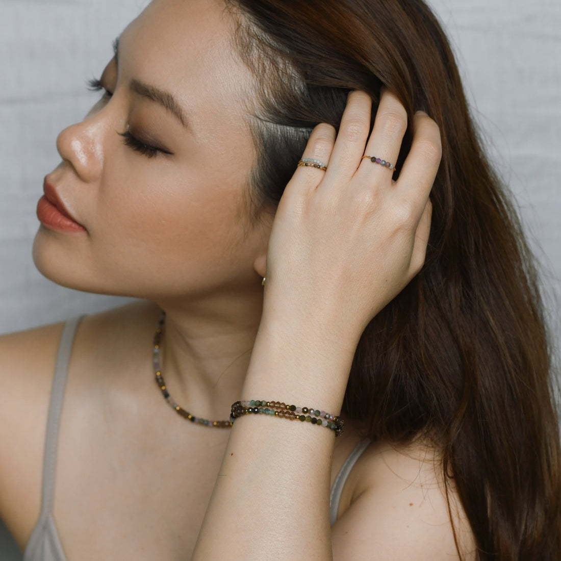 Jovie Adjustable Ring | Tourmaline