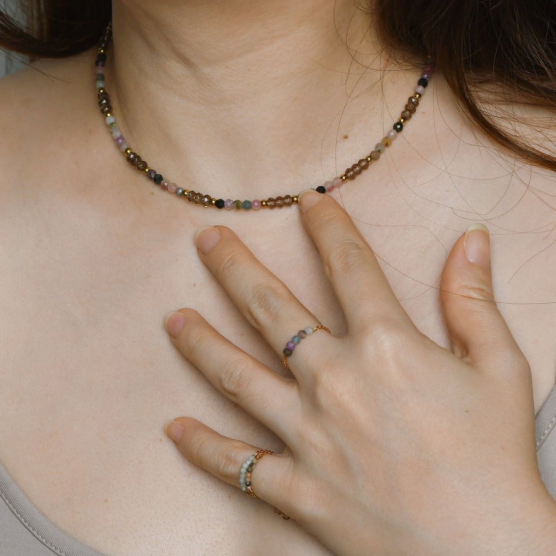 Jovie Adjustable Ring | Tourmaline
