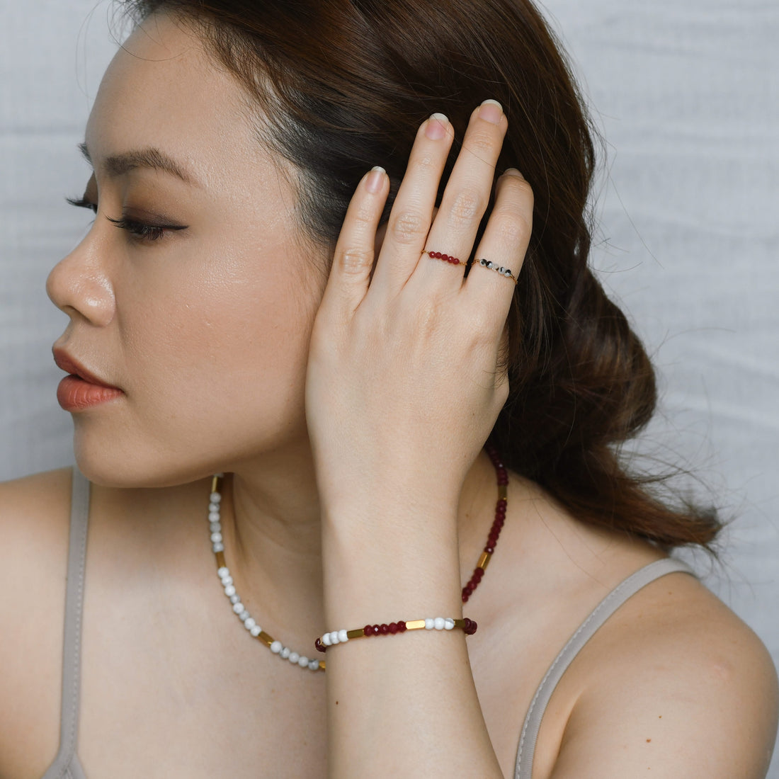 Jovie Adjustable Ring | Moonstone