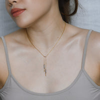Surena Bow-Tie Lariat Necklace | Iolite