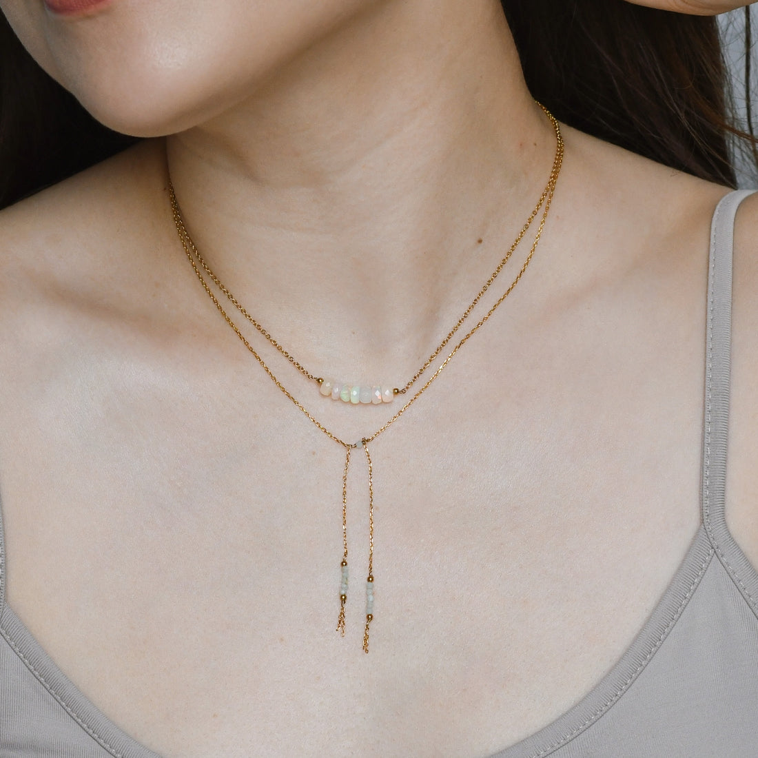 Neala Ethiopian Opal Necklace