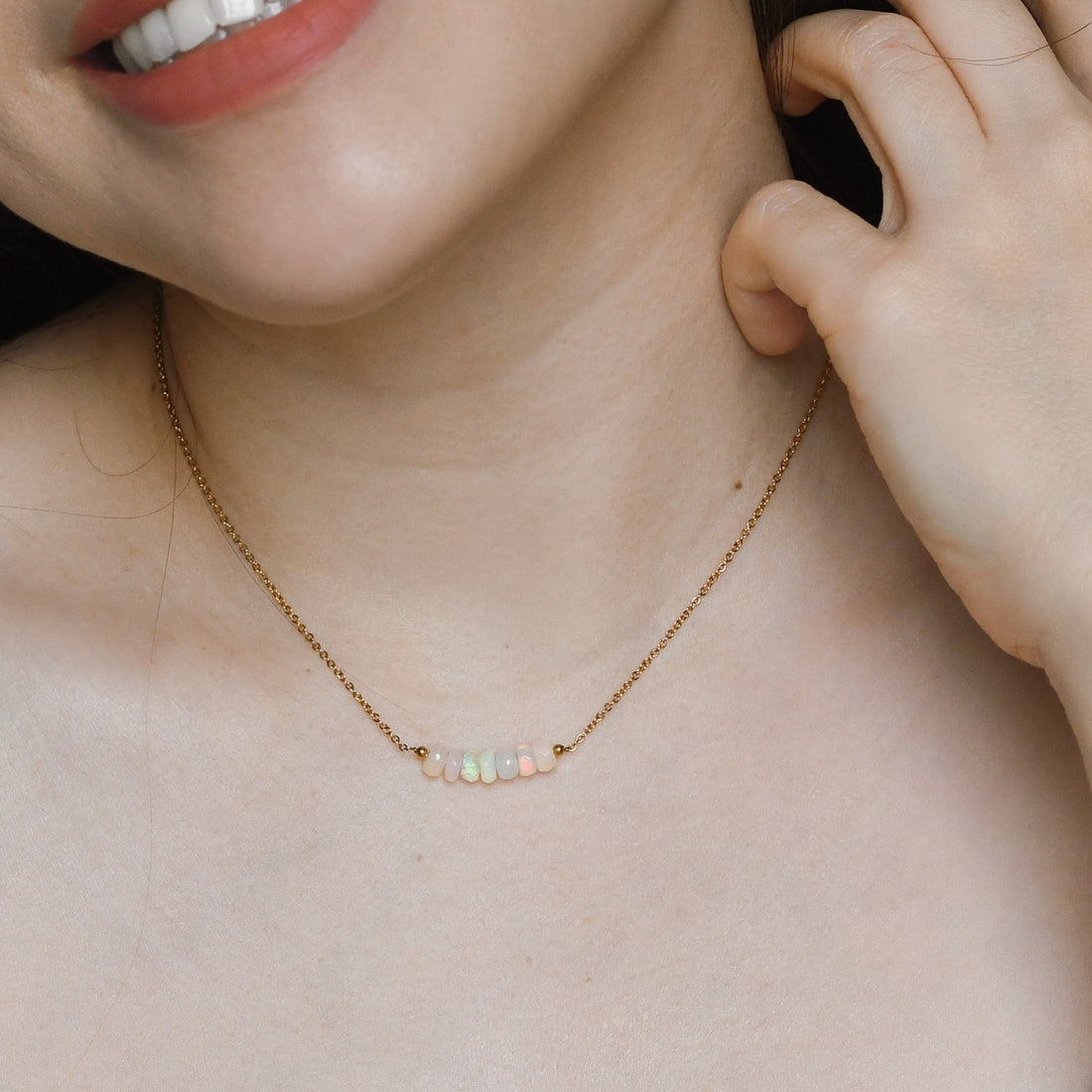 Neala Ethiopian Opal Necklace