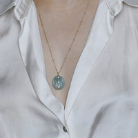 Belle Mermaid 23 carat Aquamarine with White Topaz (S925)