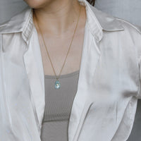 Erin 11.5 carat Aquamarine with Peridot (S925)