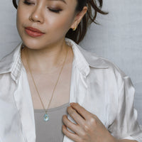 Erin 11.5 carat Aquamarine with Peridot (S925)