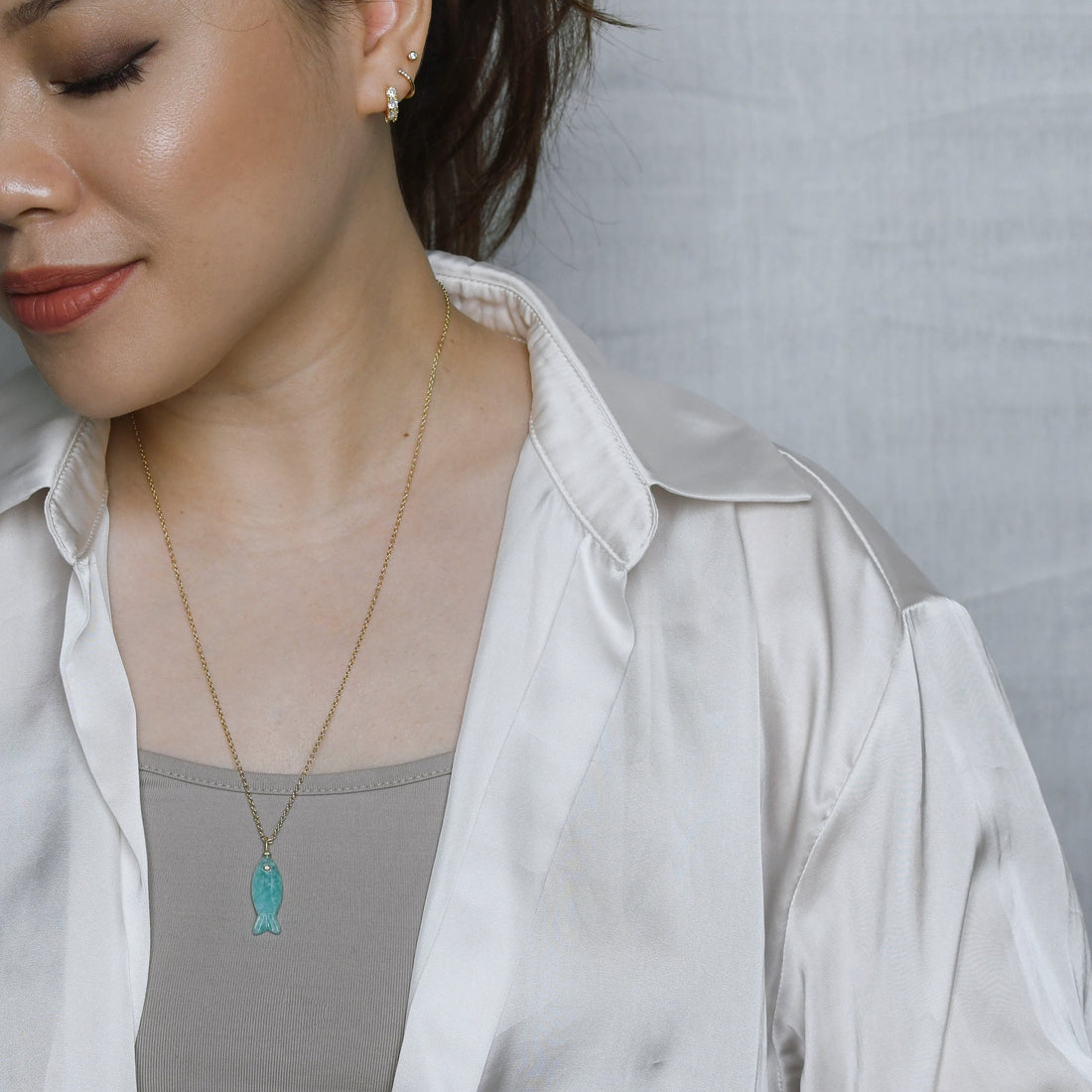 Finny 9.5 carat Amazonite 2 (S925)
